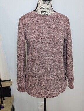 MANDEE | Women's Pullover Crewneck Soft  Long Sleeve Sweater Size XS